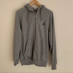 NIKE Jordan gray zip hoodie